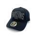 Fischtown Pinguins - Curved-Cap schwarz - Logo 3D grau - 55cm