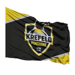Krefeld Pinguine - Fahne - Logo - 150x100cm