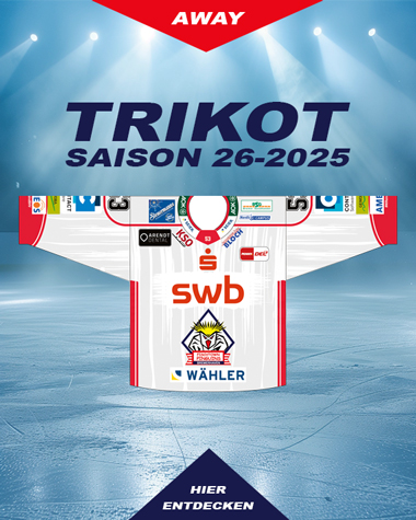 Home Trikot Saison 2025-26 der Fischtown Pinguins Bremerhaven